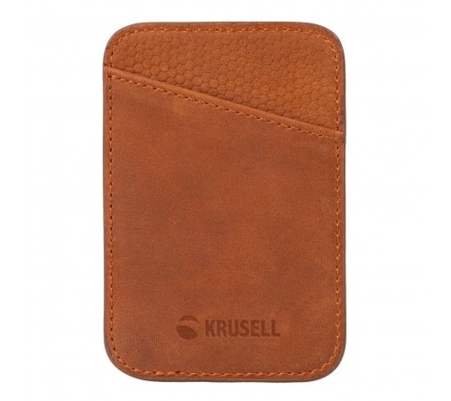 Krusell MagSafe Wallet - Cognac