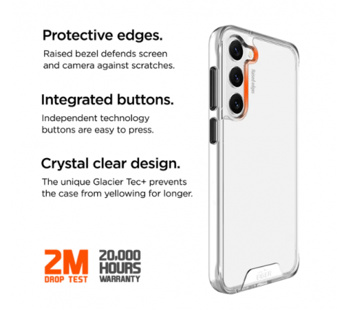 Eiger Glacier case Samsung Galaxy S23 - transparant