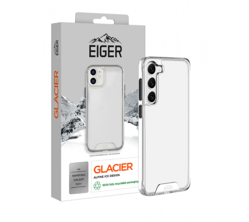 Eiger Glacier case Samsung Galaxy S23 Plus - transparant