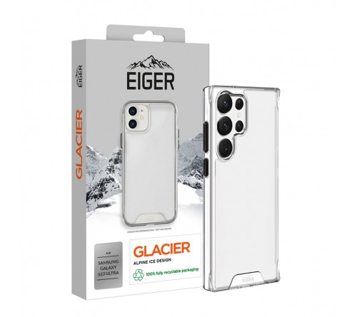 Eiger Glacier case Samsung Galaxy S23 Ultra - transparant