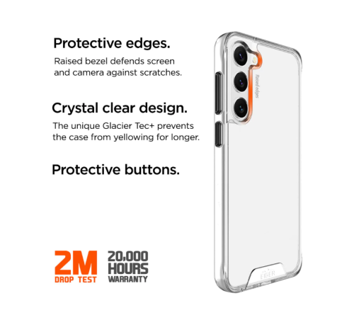 Eiger Glacier case Samsung Galaxy S24 - transparant