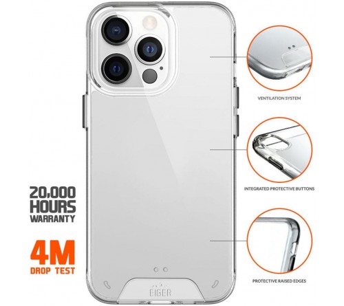 Eiger Glacier case Apple iPhone 13 Pro Max - transparant