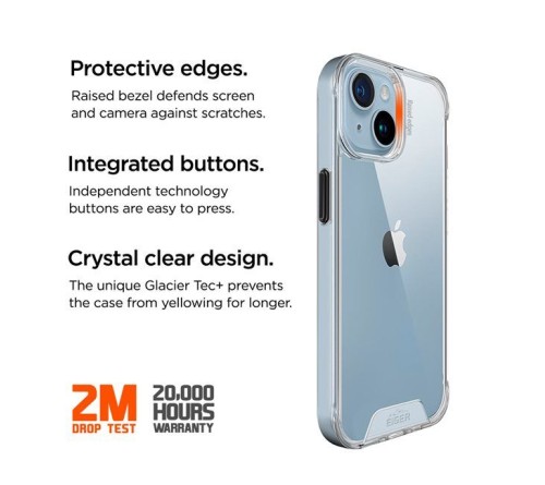 Eiger Glacier case Apple iPhone 15 Plus - transparant
