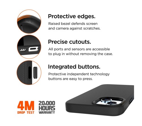 Eiger North case Apple iPhone 15 Plus - black
