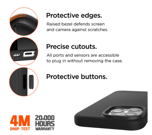 Eiger North case Apple iPhone 16 Pro - black