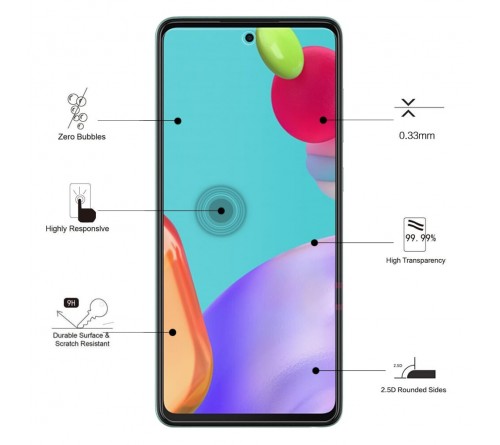 Eiger GLASS Screen Protector Samsung Galaxy A52/A52S- clear