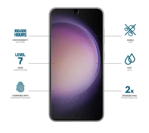 Eiger GLASS Screen Protector Samsung Galaxy S23 - clear