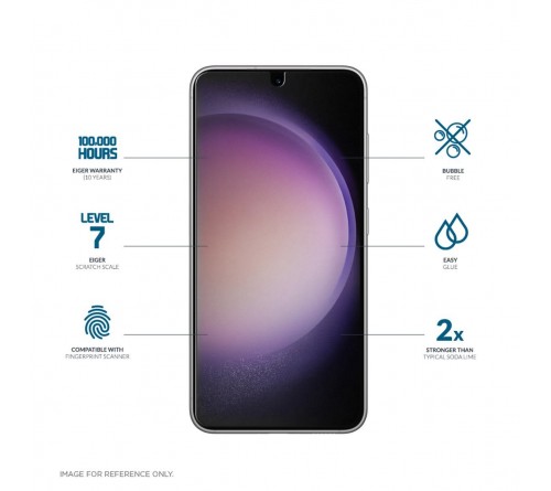 Eiger GLASS Screen Protector Samsung Galaxy S22 Plus/23 Plus