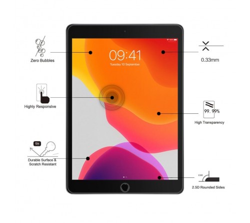 Eiger GLASS Screen Protector Apple iPad 10.2 2019/2020-clear