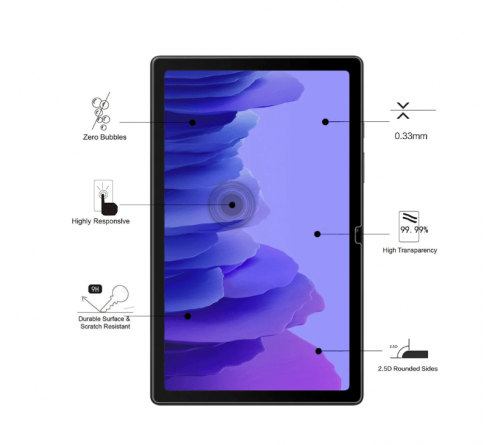 Eiger GLASS Screen Protector Samsung Tab A7 10.4 2020-clear