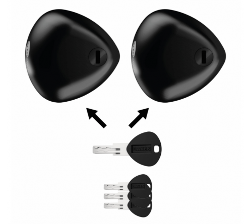 Blackstone Black Combo veiligheidsslot  2 stuk 4 sleutels