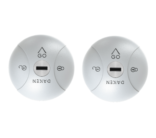 Saturn GO veiligheidsslot grijs 2x met 4 sleutels