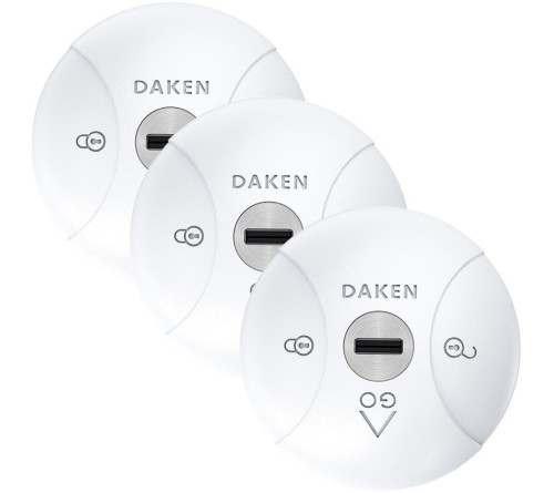 Saturn GO veiligheidsslot wit 3x met 6 sleutels