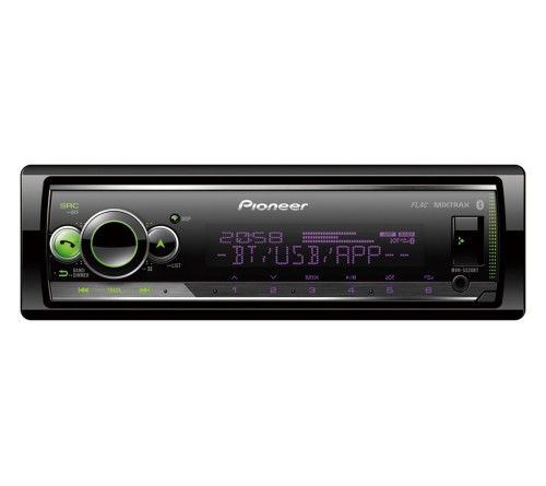 Pioneer MVH-S520BT  Receiver 1DIN USB/BT/smart sync