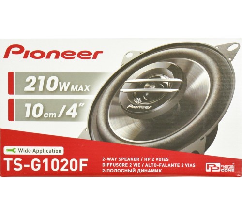 Pioneer TS-G1020F coaxiale 2-weg speakers 10 cm piek 210W