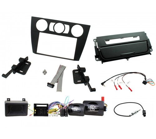 2DIN KIT BMW 3-series 05-12 E90 Man. A/C  zwart/zwarte asbak