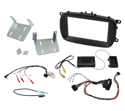 2DIN KIT Fiat 500X 15-21 zwart