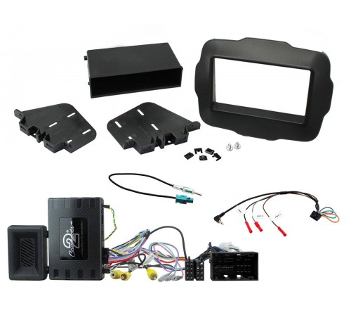 2DIN KIT Jeep Renegade 15-21 met OEM versterker