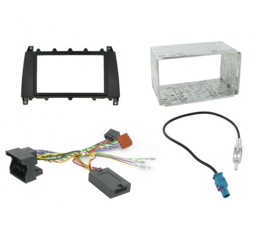 2DIN KIT Mercedes C-class W203 04-07