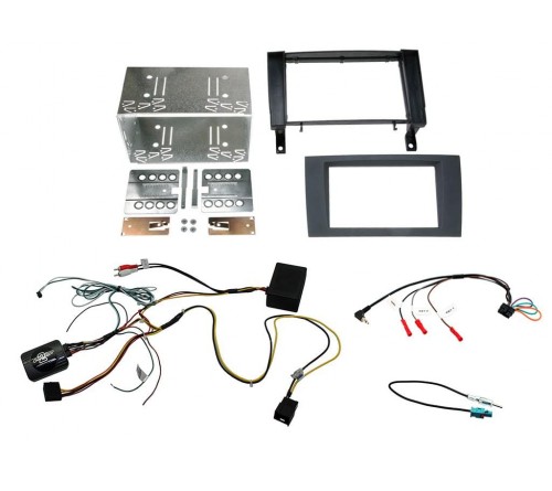 2DIN KIT Mercedes SLK-class R171 04-10 + versterker (fiber)