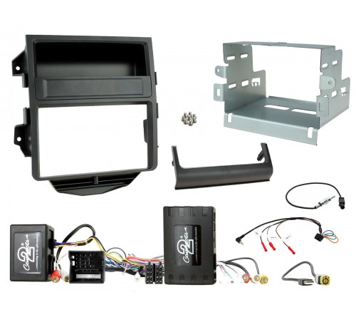 2DIN KIT Porsche Macan 14-16 zwart + amp + pdc optisch