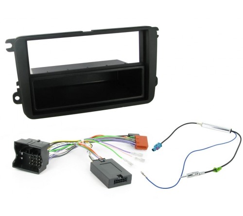 2DIN KIT VW Golf  Polo  T5  Tiguan 05-15 CAN-bus met bakje