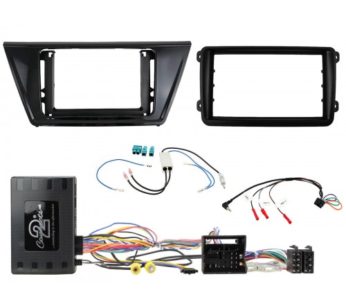 2DIN KIT VW Touran (5T) 16- met OEM MIB II  piano zwart