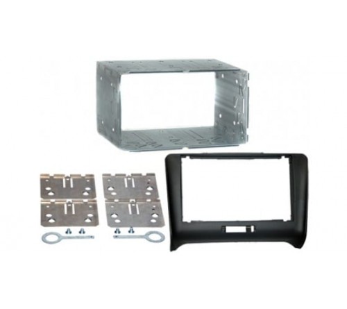 2-DIN frame Audi TT 06-14 met metalen kist  zwart