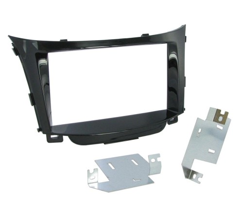 2-DIN frame Hyundai i30 12-16  Piano zwart