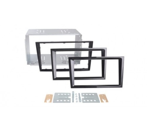 2-DIN frame Opel Astra  Corsa 04-10 met/zonder knick zwart