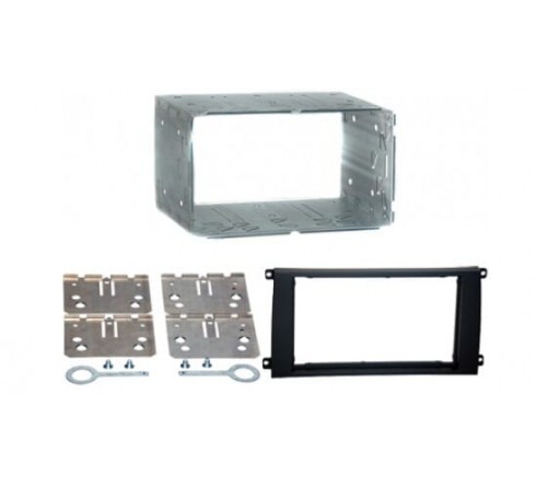 2-DIN frame Porsche Cayenne 02-10 zwart