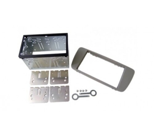 2-DIN frame Seat Ibiza 08-14 metaal  licht-grijs