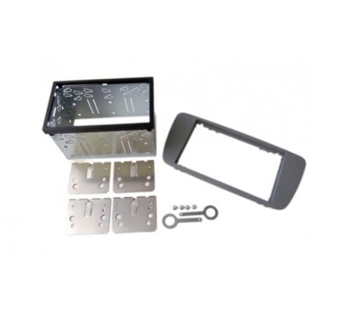 2-DIN frame Seat Ibiza 08-14 metaal  grijs-blauw