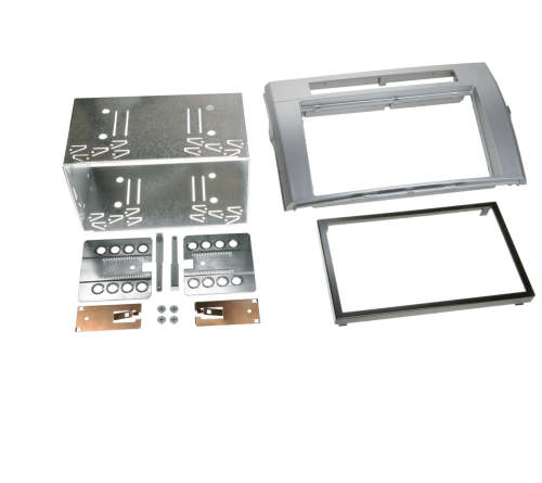 2-DIN frame Toyota Corolla Verso 04-09 metaal  zilverkleurig