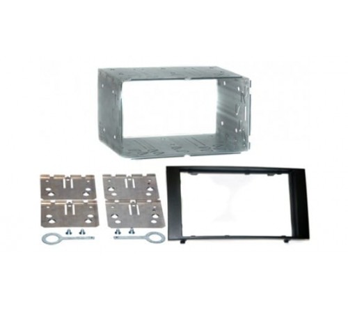 2-DIN frame VW T5 03-09 Touareg 02-10 metaal  zwart