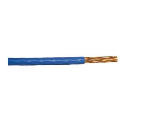 Stroomdraad 1 mm² - blauw 100m spoel