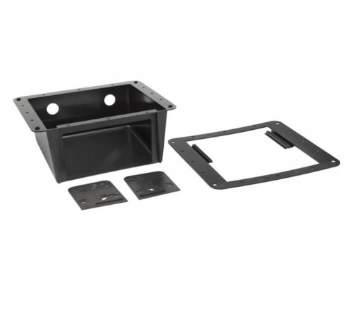 2-DIN frame Universeel onderbouwbakje zwart