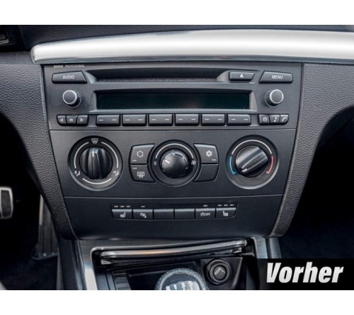 2-DIN frame BMW 1-serie 07-14 met man/auto airco Kit
