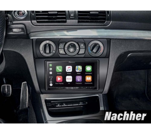 2-DIN frame BMW 1-serie 07-14 met man/auto airco Kit