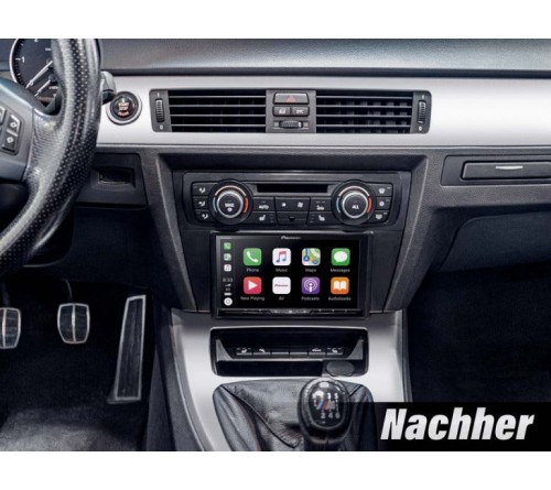2-DIN frame BMW 3-serie 05-14 met man/auto airco Kit