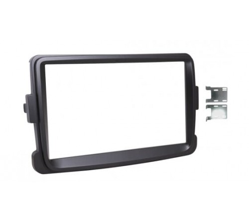2-DIN frame Dacia Duster  Logan  Sandero  Dokker 12-21 zwart