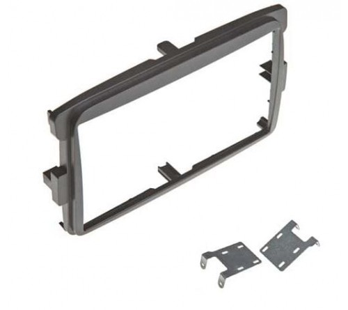 2-DIN frame Dacia Duster  Logan  Sandero  Dokker 12-17 grijs