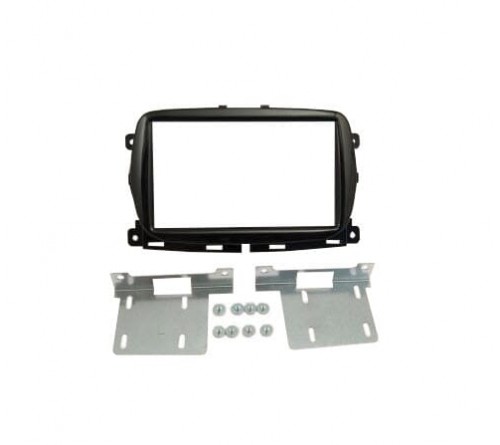 2-DIN frame Fiat 500 15-20  500X 16- zwart