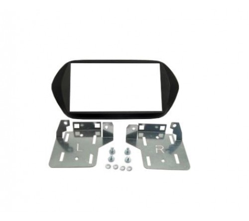 2-DIN frame Fiat Tipo 16-21 zonder OEM navi zwart