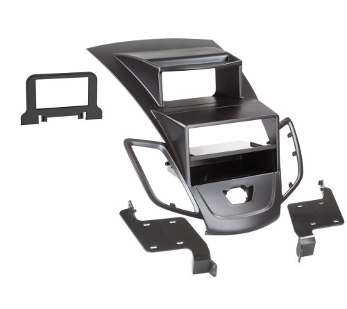 2-DIN frame Ford Fiesta 08-17 incl. display opening zwart