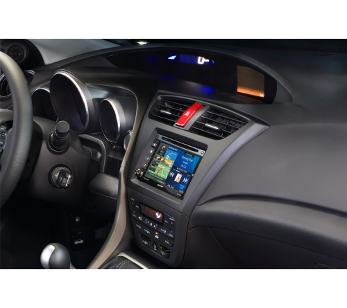 2-DIN frame Honda Civic 12-15 zwart