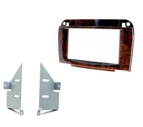 2-DIN frame Mercedes CL-class (C215) 99-06 hout look