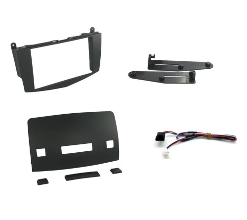 2-DIN frame Mercedes C-class (W204) 07-15 met knoppen zwart
