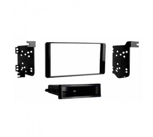 2-DIN frame Mitsubishi Outlander 14-21 met bakje piano zwart