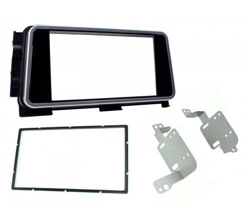 2-DIN frame Nissan Micra 20-23 piano zwart